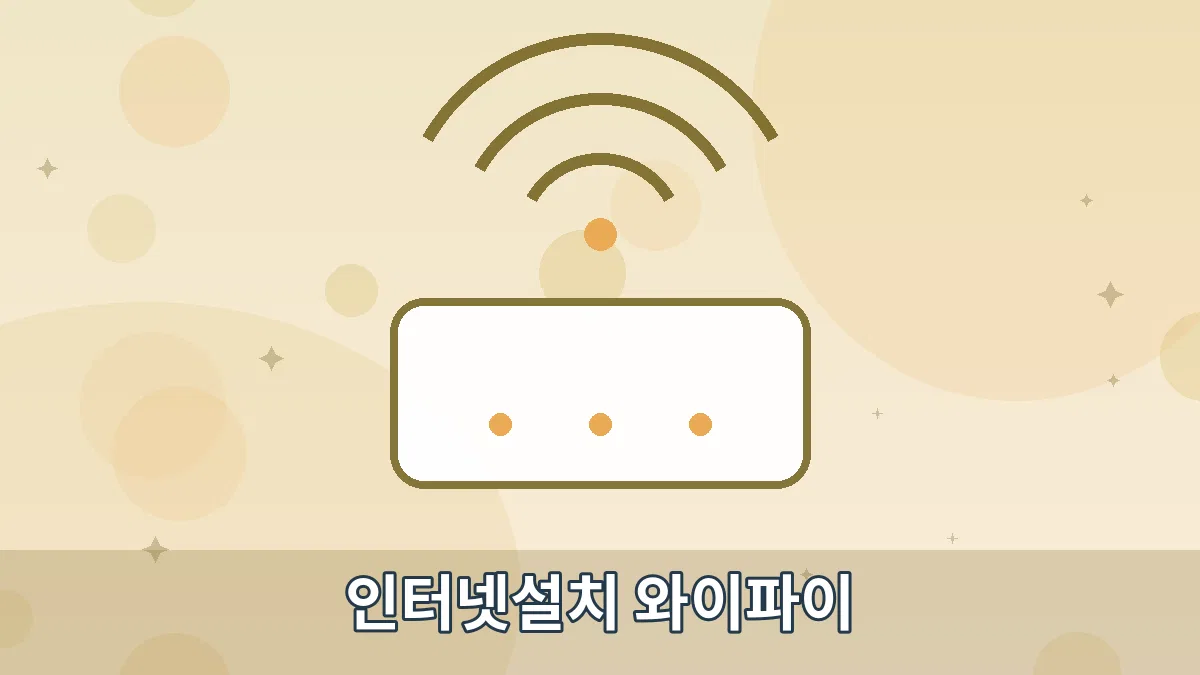 인터넷설치 와이파이 안내 이미지 4