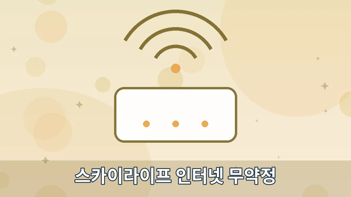 스카이라이프 인터넷 무약정 안내 이미지 4