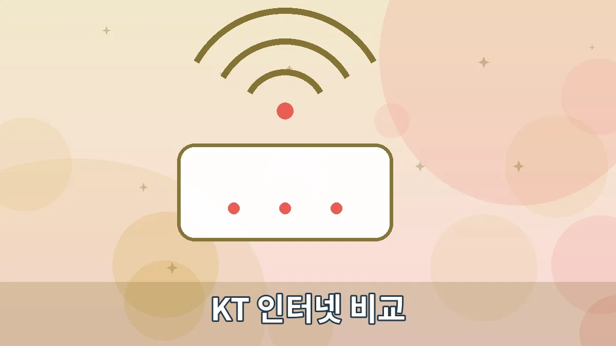KT 인터넷 비교 안내 이미지 3