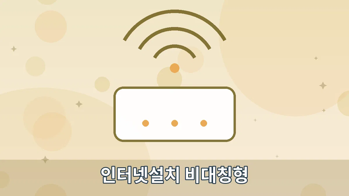 인터넷설치 비대칭형 안내 이미지 4