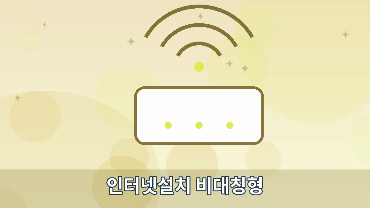 인터넷설치 비대칭형 안내 이미지 5