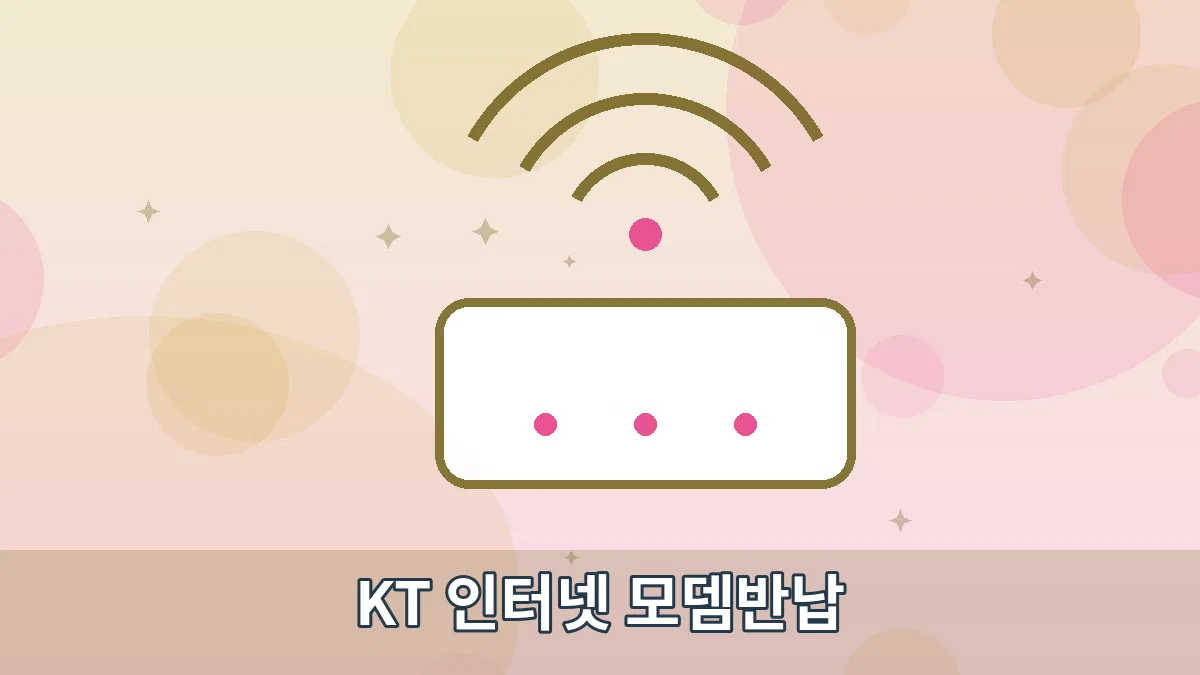 KT 인터넷 모뎀반납 안내 이미지 2