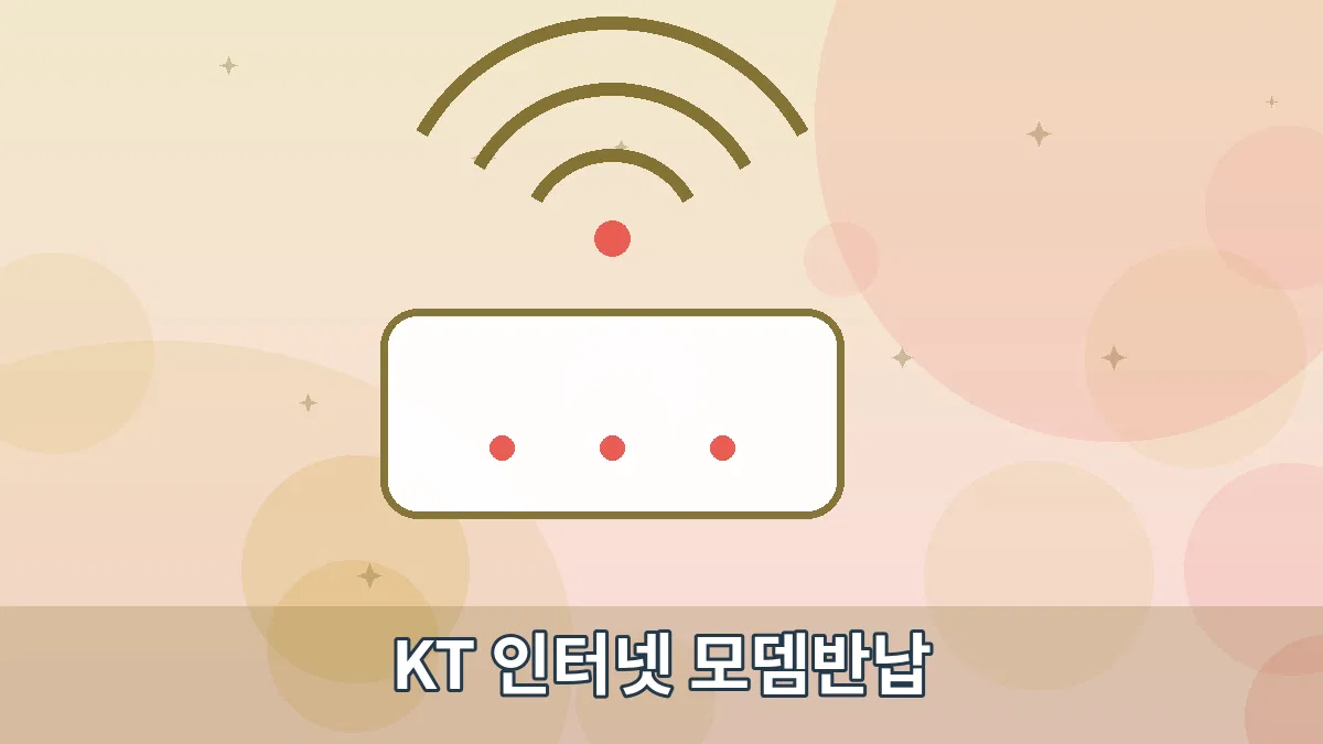 KT 인터넷 모뎀반납 안내 이미지 3